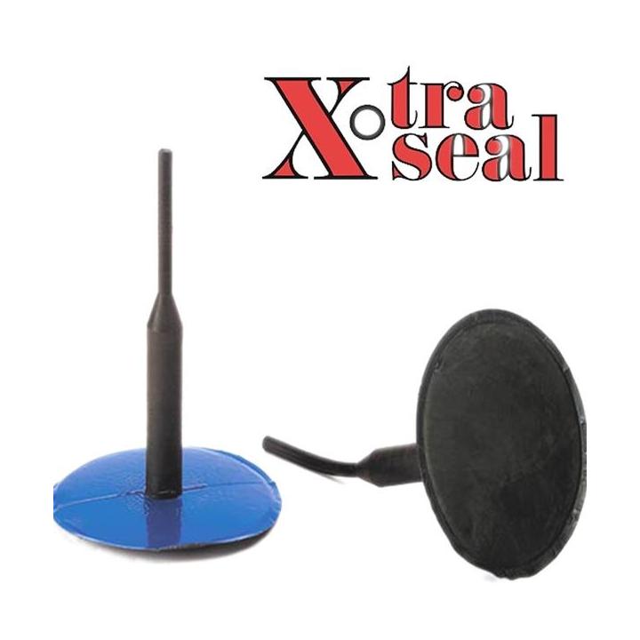 Parche tipo seta 55x6 mm para reparación de pinchazos caja 24 55 mm (seta) x 7,5 mm (tallo)