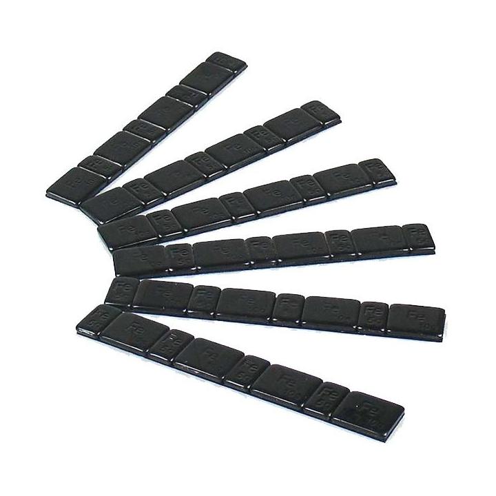 Contrapesas adhesivas de hierro, en tira de 60 gr (5-10-5-10...) 100 tiras
