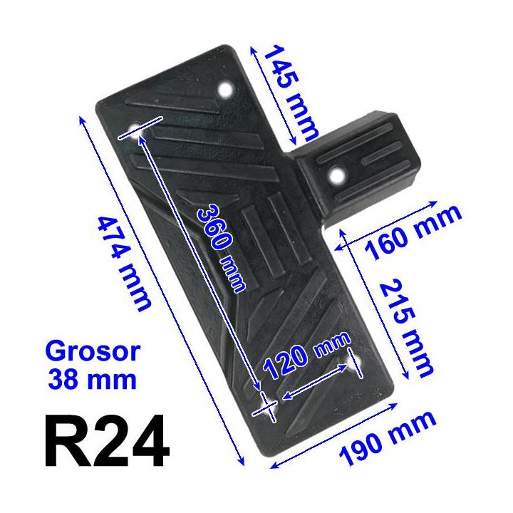 R24 taco de goma para desmontadoras Sicam, Bosch, Sice, Beissbarth...