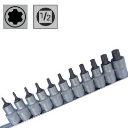 Juego de 6 puntas largas Torx en vaso de 1/2