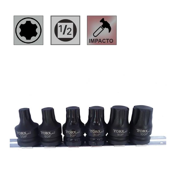 Juego de 11 puntas cortas Torx Plus Inviolable en vaso de 1/2