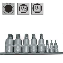 Juego de 11 puntas cortas Torx Plus Inviolable en vaso de 1/2