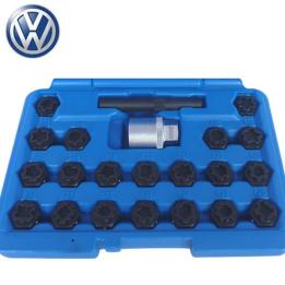 Juego de vasos para tornillos antirrobo Mercedes, 12 piezas