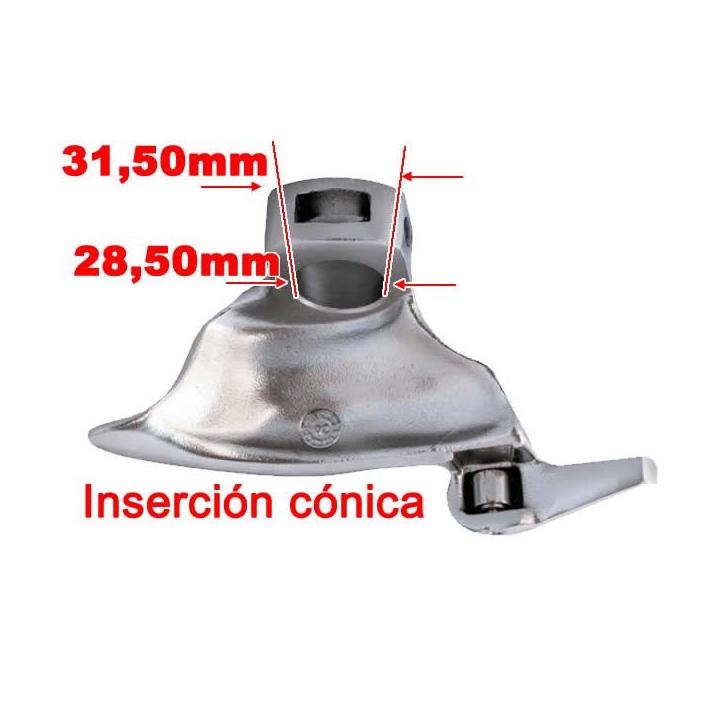 Uña de acero para desmontadora de neumáticos con eje cónico 32-29 mm compatible multimarca