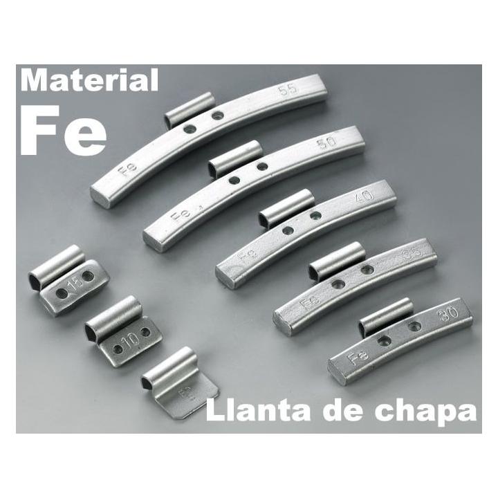 Contrapesa de clip de 5 gr. para llanta de chapa de acero, 100 uds.