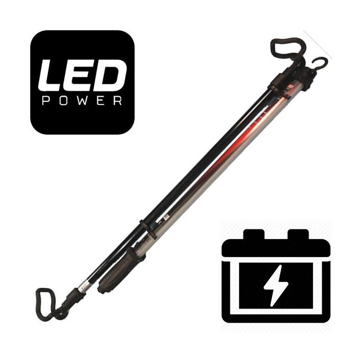 Lámpara de capó LED recargable y extensible de 700 lúmenes para iluminación del motor en taller