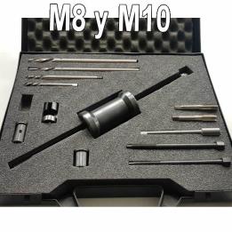 Extractor profesional para calentadores rotos M8 y M10 sin desmontar la culata