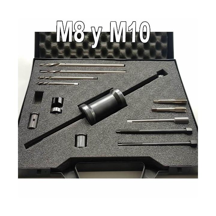 Extractor profesional para calentadores rotos M8 y M10 sin desmontar la culata