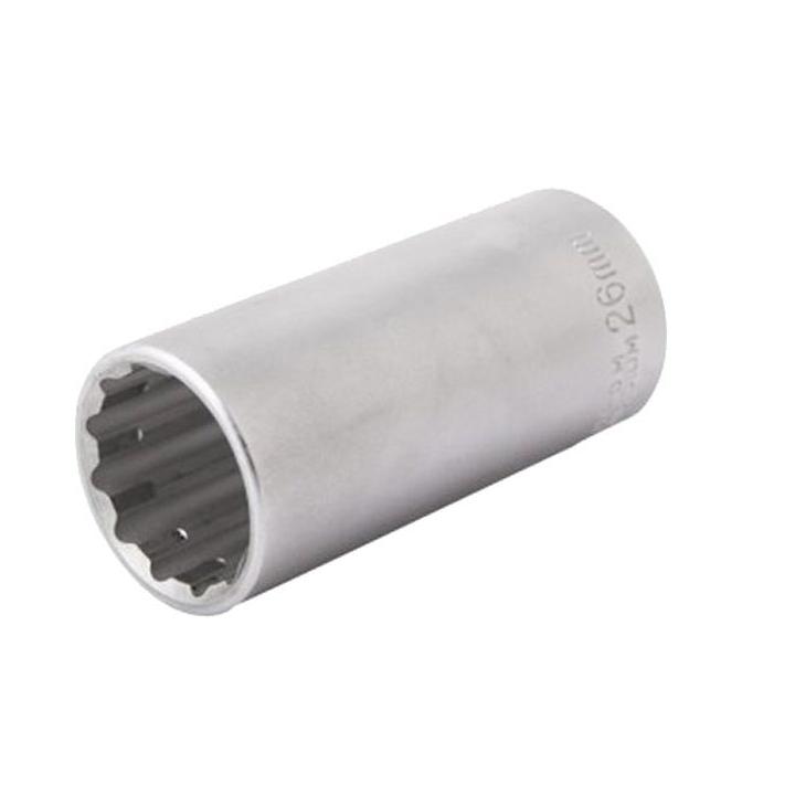 Vaso largo especial 28 mm 12 caras para inyectores Common-Rail MAN