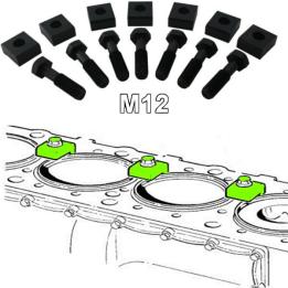 bridas m12 fijacion camisas motores volvo fl6 dl7 kit 7 piezas