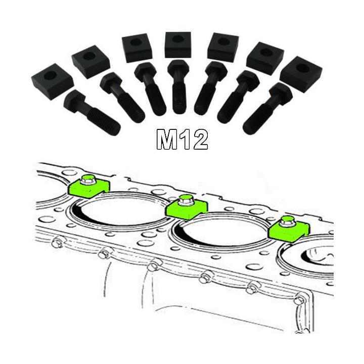 bridas m12 fijacion camisas motores volvo fl6 dl7 kit 7 piezas