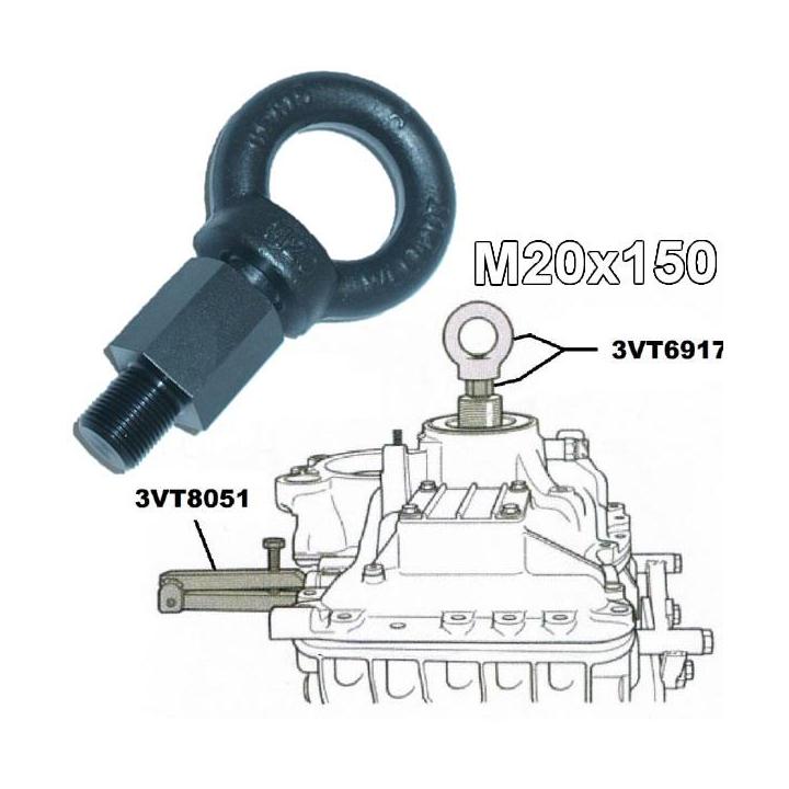 Util de elevación y desmontaje para caja de cambios VOLVO. Rosca de M20x150