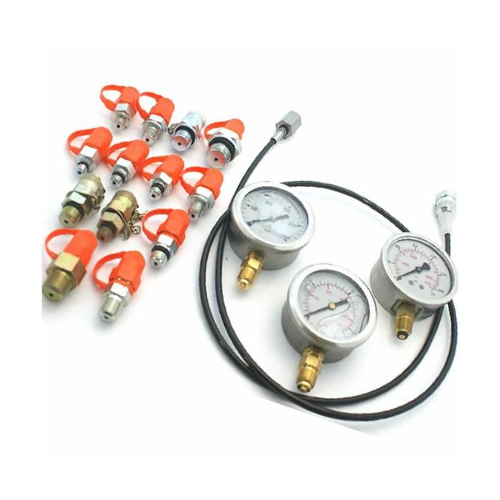 comprobador presion hidraulica, kit presion hidraulica, manometro hidraulico, tester presion taller, comprobador alta baja presi