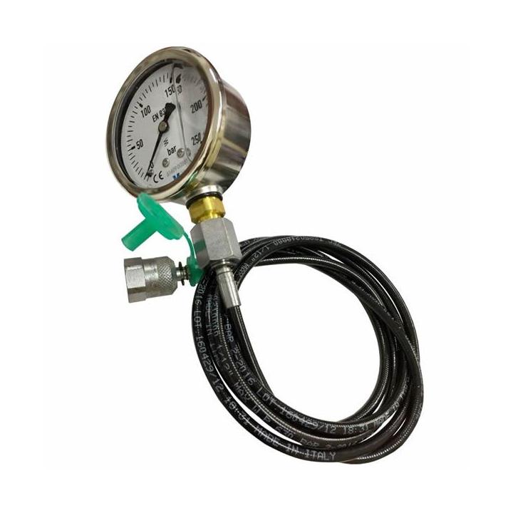 comprobador presion hidraulica, kit presion hidraulica, manometro hidraulico, tester presion taller, comprobador alta baja presi