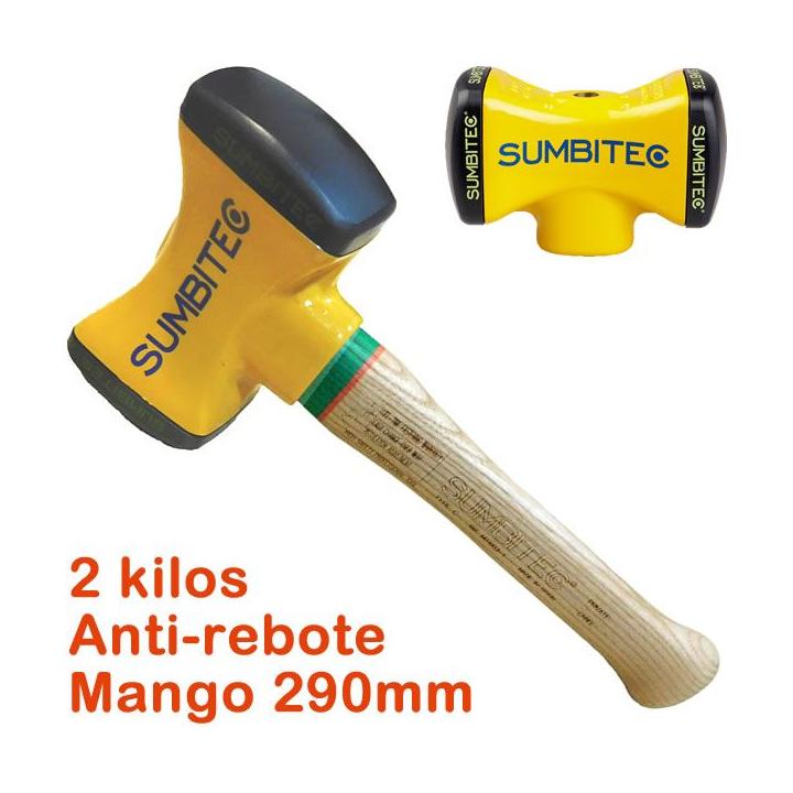 Martillo anti-rebote de 2Kg con mango estandar de 290 mm