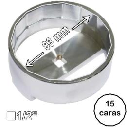 Llave de 15 caras para filtro de aceite MAN de 93 mm