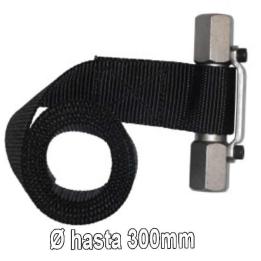 Llave de correa para filtro de aceite 40 mm 1 m hasta 300 mm talleres mecánicos 