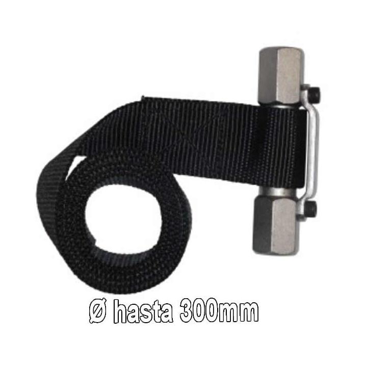 Llave de correa para filtro de aceite 40 mm 1 m hasta 300 mm talleres mecánicos 