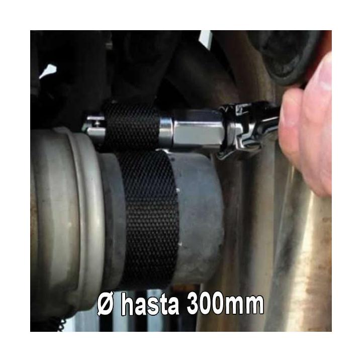 Llave de correa para filtro de aceite 40 mm 1 m hasta 300 mm talleres mecánicos 