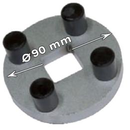 llave para tapa de eje remolque Montenegro Ø90 mm cuadrado 1 pulgada