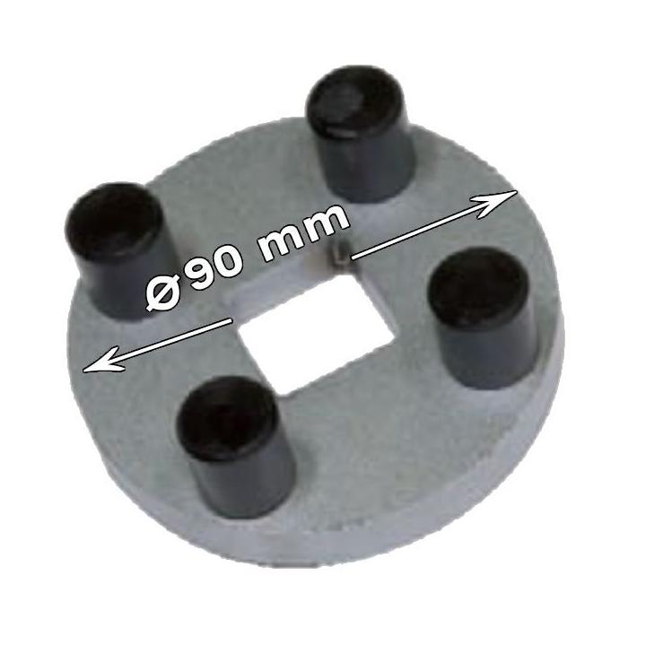 llave para tapa de eje remolque Montenegro Ø90 mm cuadrado 1 pulgada