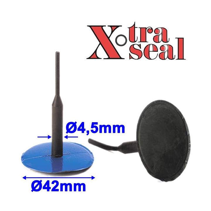 Parche tipo seta 42 mm x 4,5 mm para reparación profesional de pinchazos en neumáticos