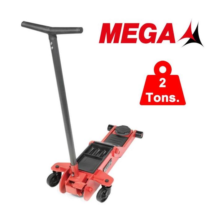 Gato de carretilla MEGA de 2 toneladas ULTRA BAJO 70 mm.