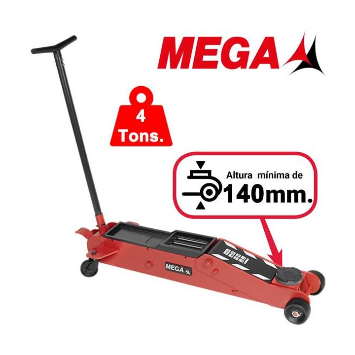 Gato de carretilla MEGA de 4 toneladas