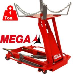 Mesa rodante hidráulica MEGA GCB-2 1 tonelada para cajas de cambio y motores