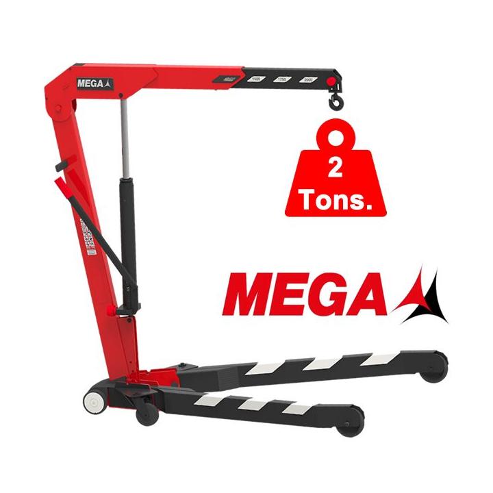 Grúa MEGA plegable y capacidad 2 toneladas