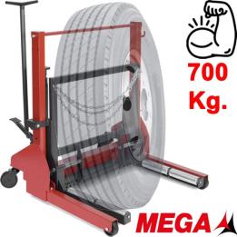 Gato saca ruedas hidráulico. Capacidad 700 kilos