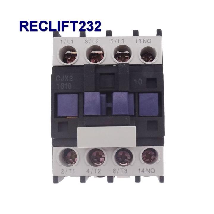 Contactor eléctrico  para cuadro de maniobra de elevador de taller