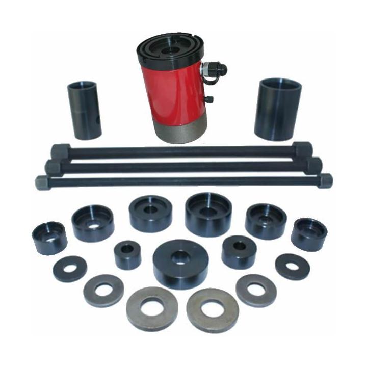 Extractor e instalador universal hidráulico de silent blocks de ballesta
