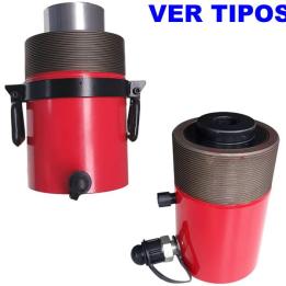 cilindro hidráulico pistón hueco, cilindro hidráulico maquinaria pesada, cilindro tracción compresión, cilindro hidráulico acero