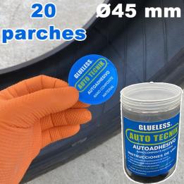nano parches neumaticos, parche auto adhesivo sin disolucion, reparacion pinchazos neumatico, parches neumaticos 20 unidades, pa