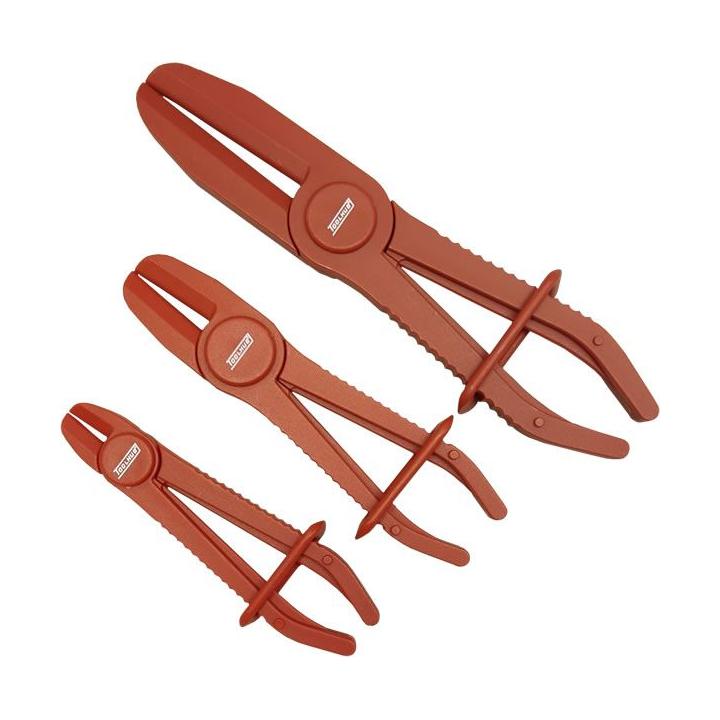 El Kit alicates para estrangular manguitos incluye tres alicates