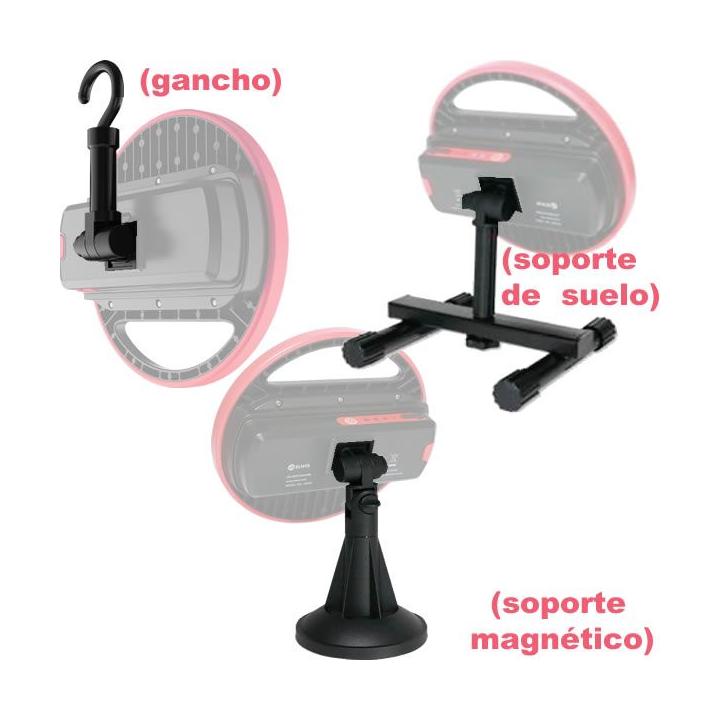 Soporte magnético orientable con imán de neodimio para foco de trabajo TL2
