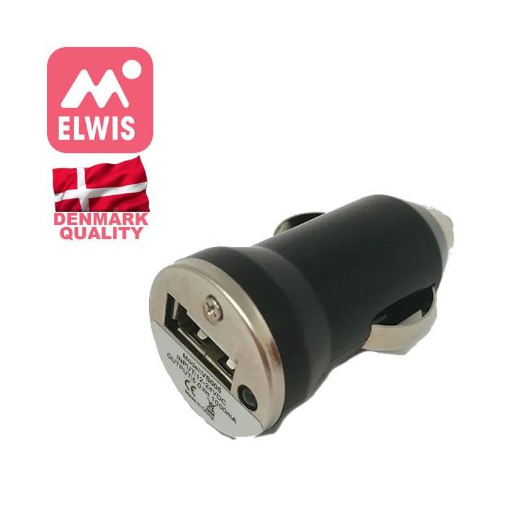 Cargador de mechero con salida USB para productos ELWIS