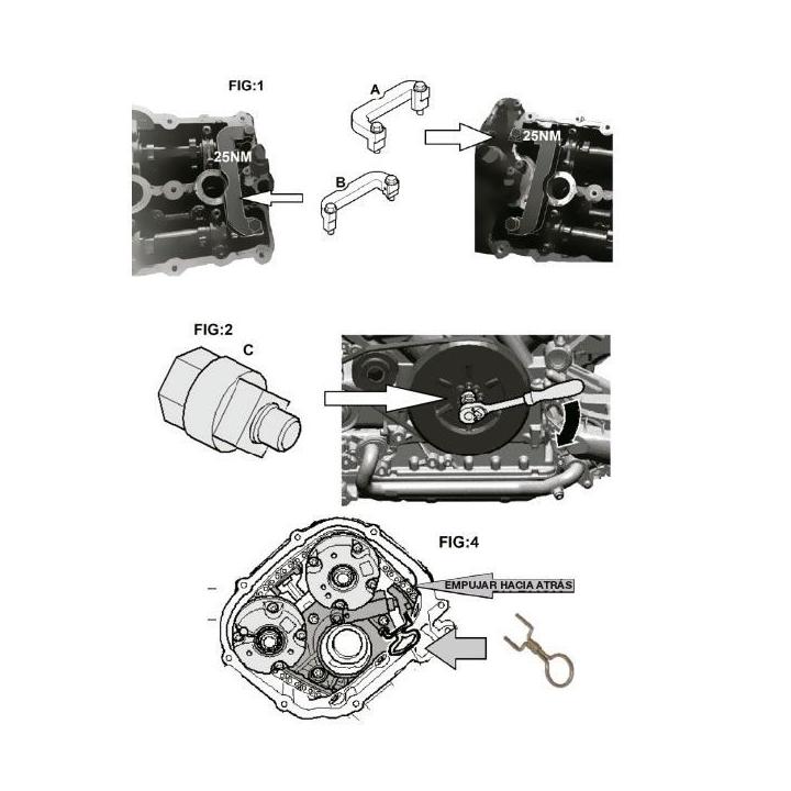 Conjunto de calado VAG, Porsche 2.5 / 2.8 / 3.0 / 3.2 TFSI – FSI de gasolina