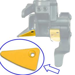 Protección triangular de nylon para uña automática de desmontadora compatible Corghi y Hunter