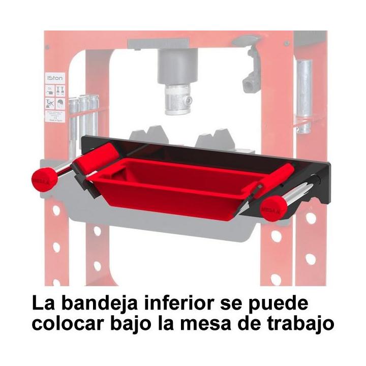 Prensa Mega 30 toneladas con cabezal deslizante y bomba hidráulica independiente