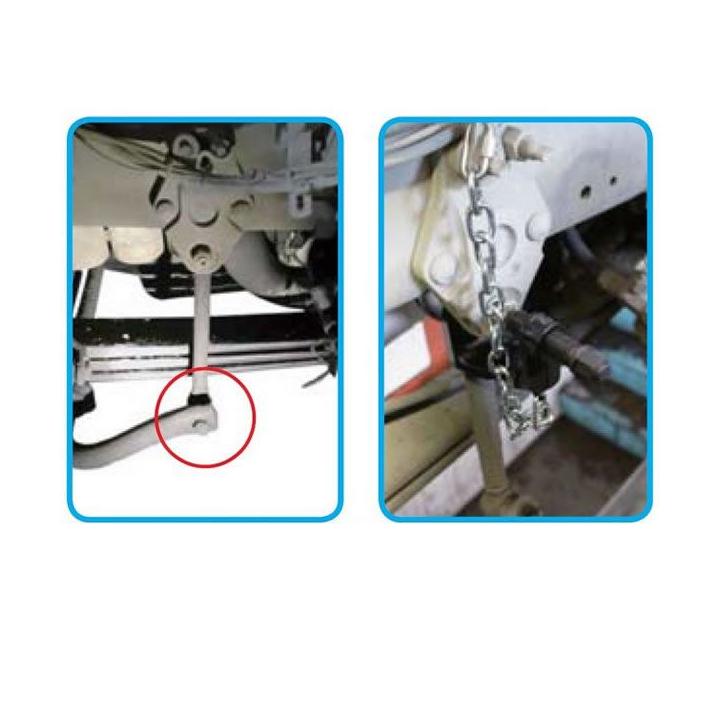 Extractor para la rotula de barra estabilizadora delantera y trasera de Volvo FM12