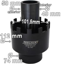 Vaso de 101,5 mm y 12 almenas para bujes de Mercedes
