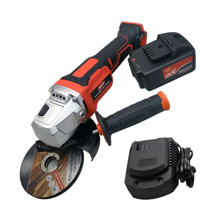 Amoladora radial angular a batería recargable 20V