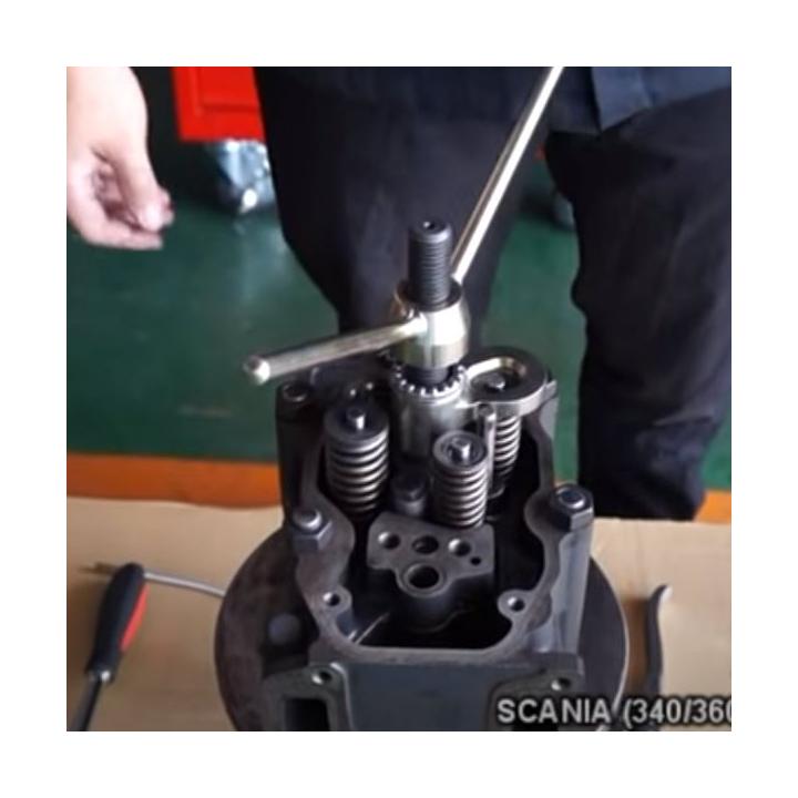 Compresor de muelles de válvulas para motores Scania 12 válvulas equivalente OEM 9990210