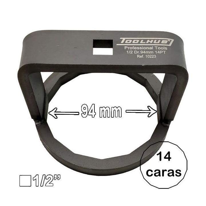 Llave de 14 caras para la tapa del filtro de aceite MAN, 94 mm