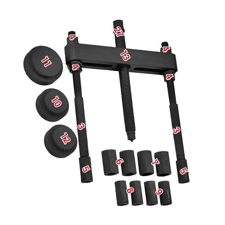 Extractor universal de bujes de rueda para camión y semirremolque