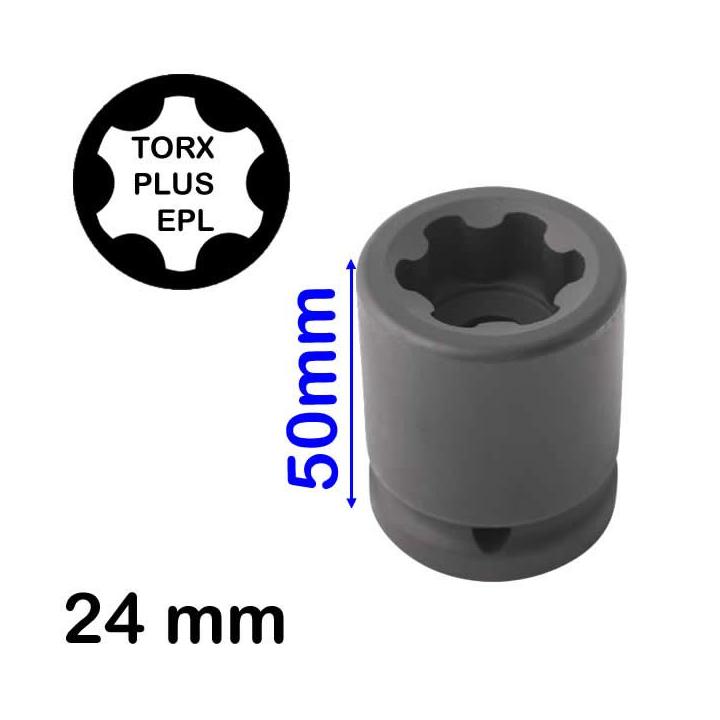Boca corta de impacto 24 EPL TORX PLUS