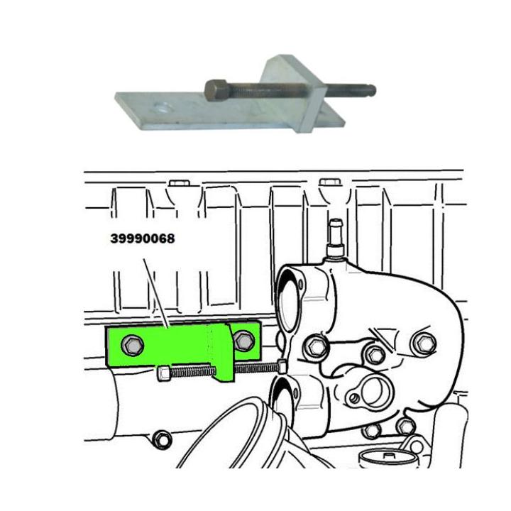 Útil para el montaje de la tapa del termostato VOLVO