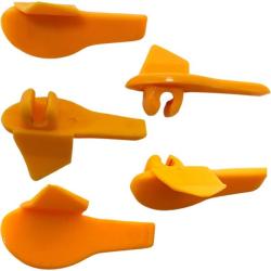Protectores de plástico deslizante para la uña de acero de las desmontadoras Marshall (Suministros Dama), 5 uds.